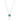 White Gold Necklace With Emeralds And Diamonds