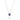 White Gold Necklace With Sapphires And Diamonds