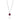 Necklace With Diamonds And Ruby (0.46) Oval Pendant