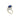 Vintage 18kt White Gold Asymmetric Sapphire and Diamond Statement Ring