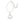 Vintage 18kt White Gold Multi-Strand Necklace with Diamond Pavé Heart Pendant