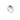 Vintage 18kt White Gold Geometric Ring with Octagonal Emerald and Diamonds