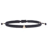 Concordia Black Bracelet with Letter A