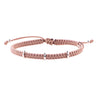 Concordia Brown Bracelet Three Gold Charms