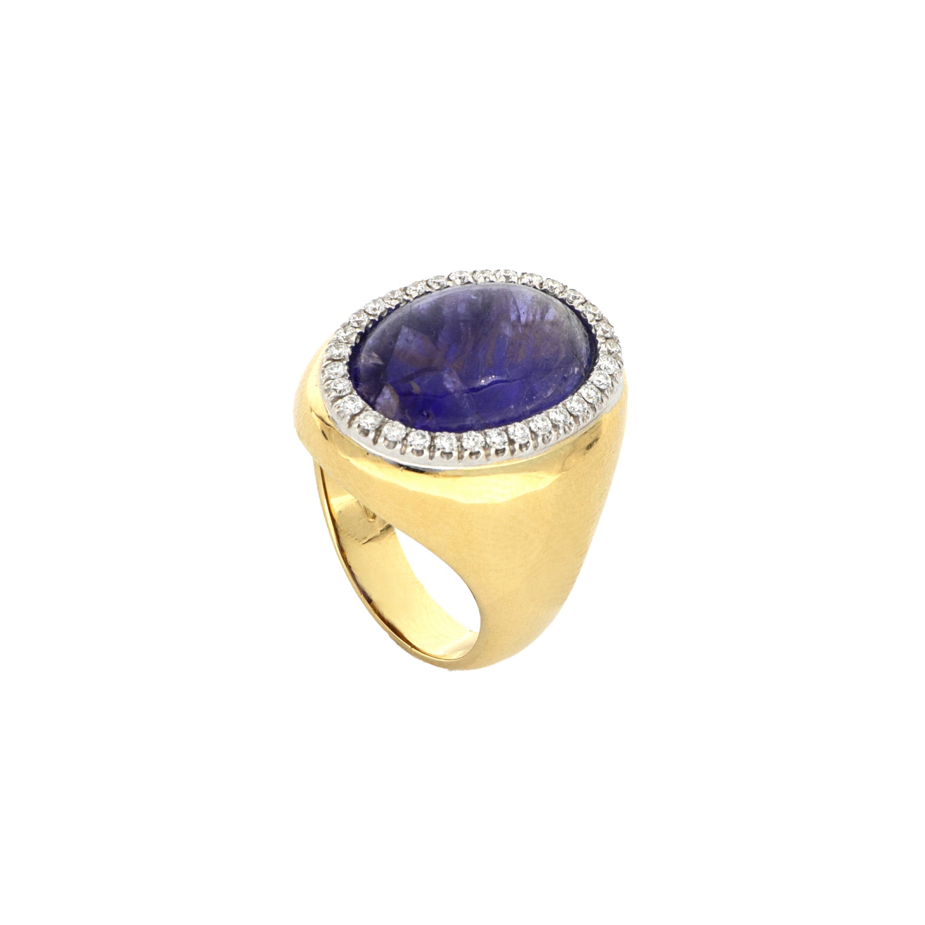 Tanzanite And Diamonds Ring