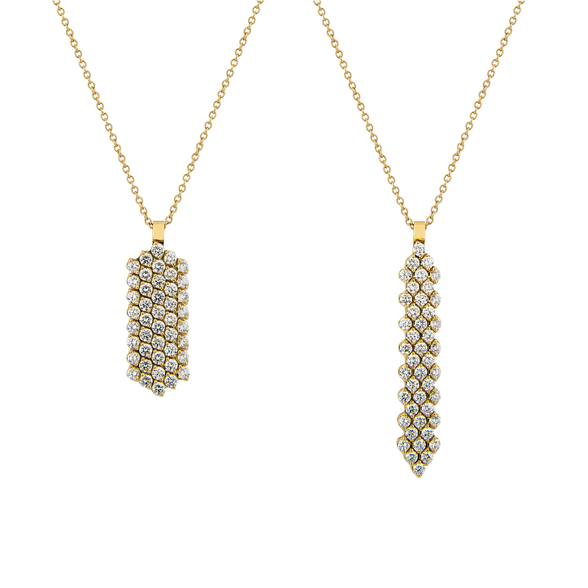 Multi-size Pendant with Diamonds