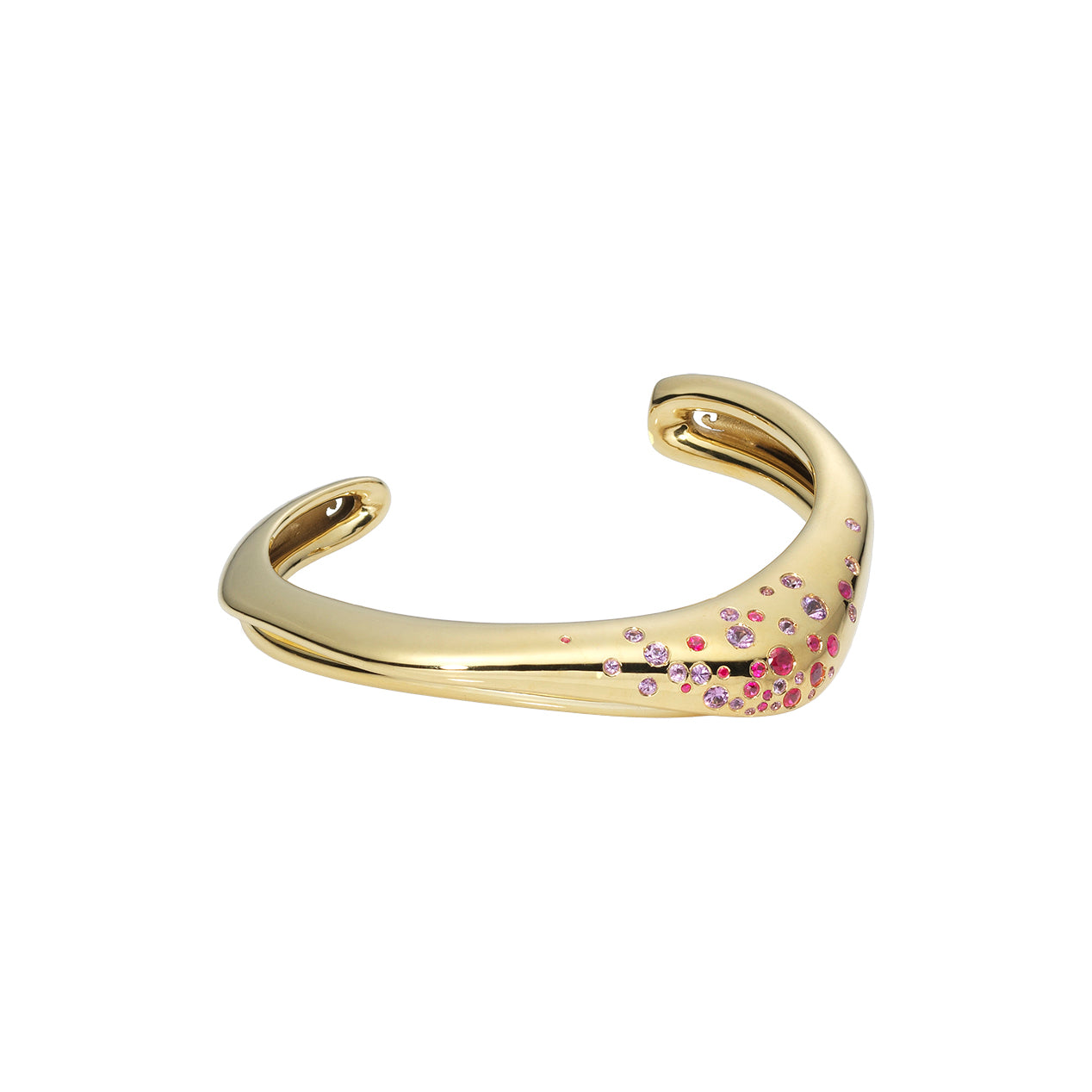 Arm Cuff with rubies and sapphires