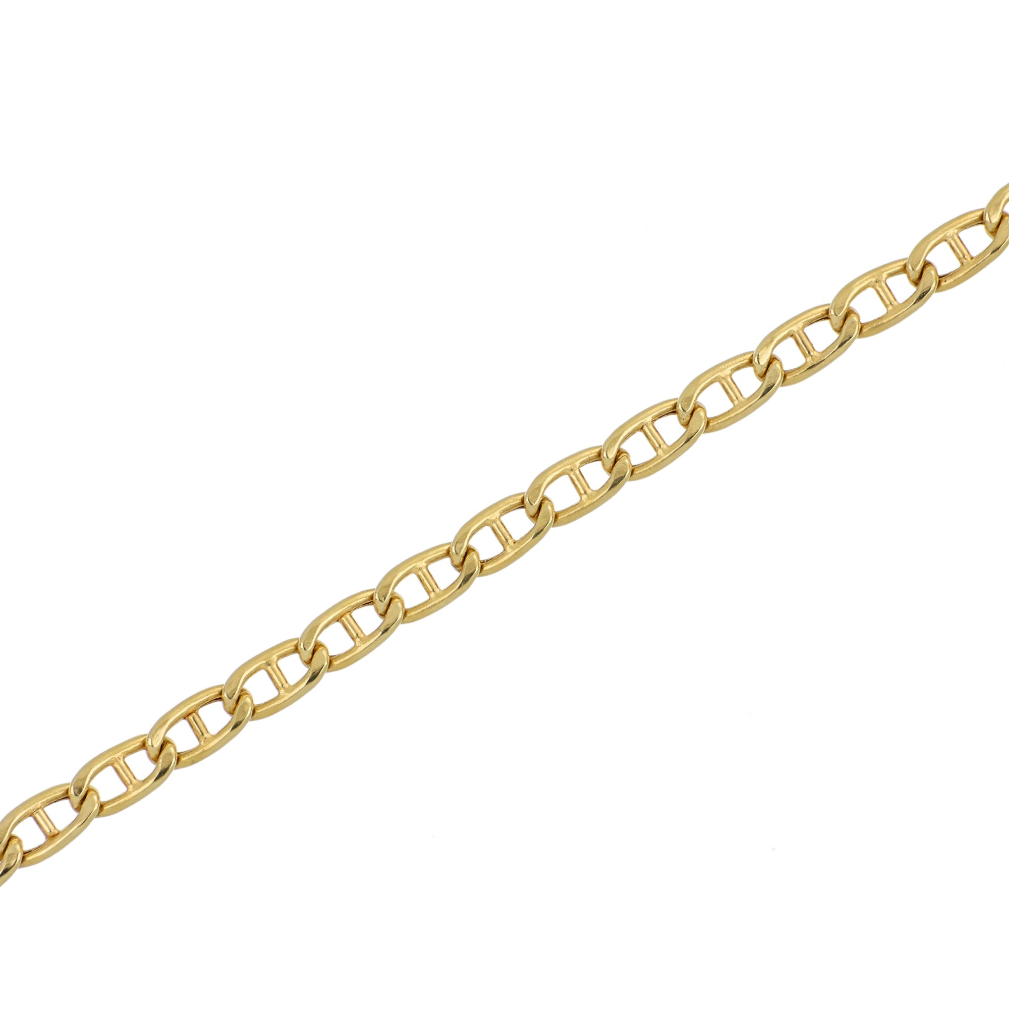 Detail Marine Link Bracelet in Yellow Gold