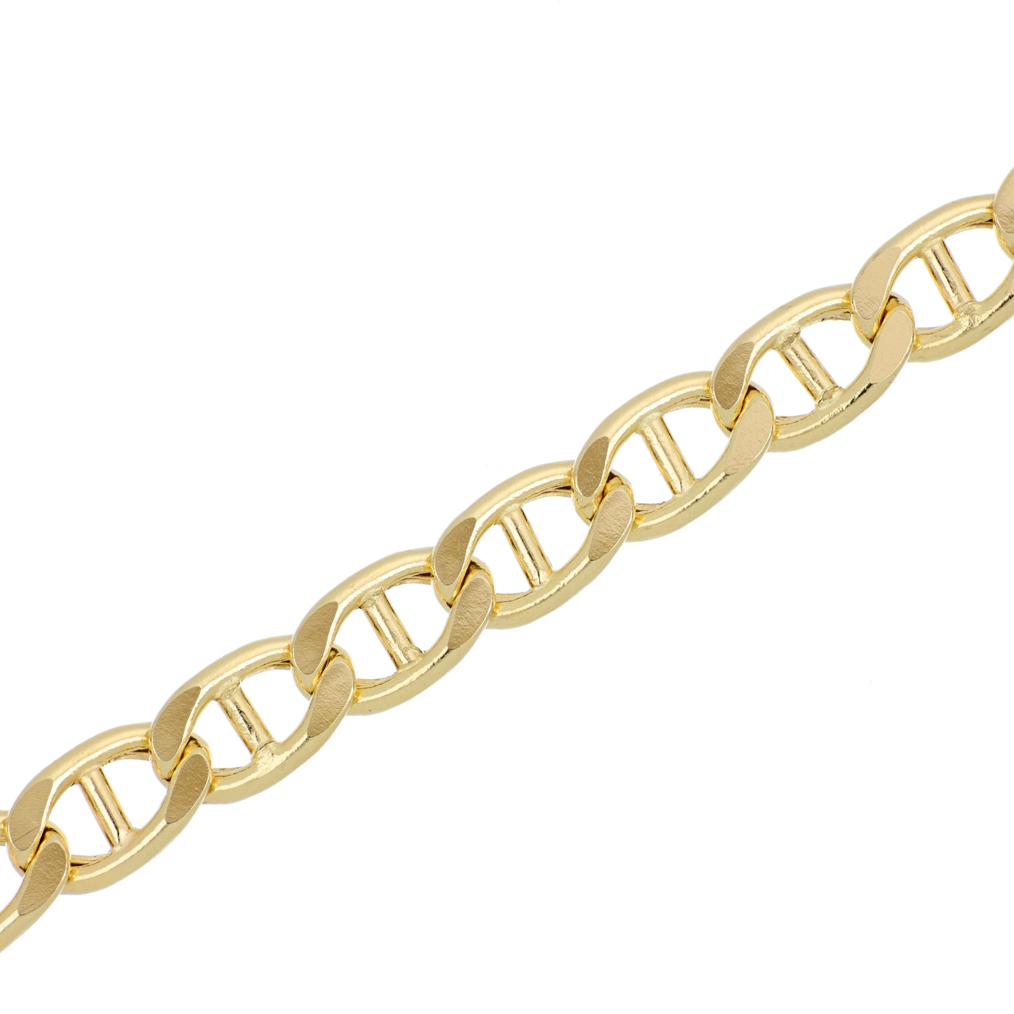 Detail Yellow Gold Marine Link Bracelet