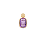 earring with amethyst