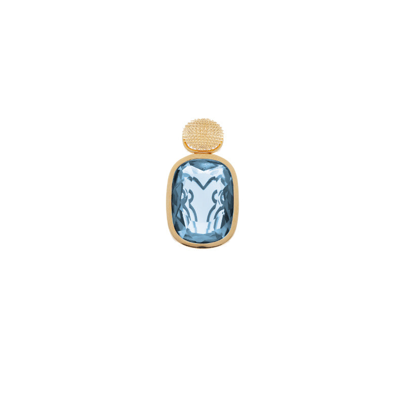 earring with blue topaz