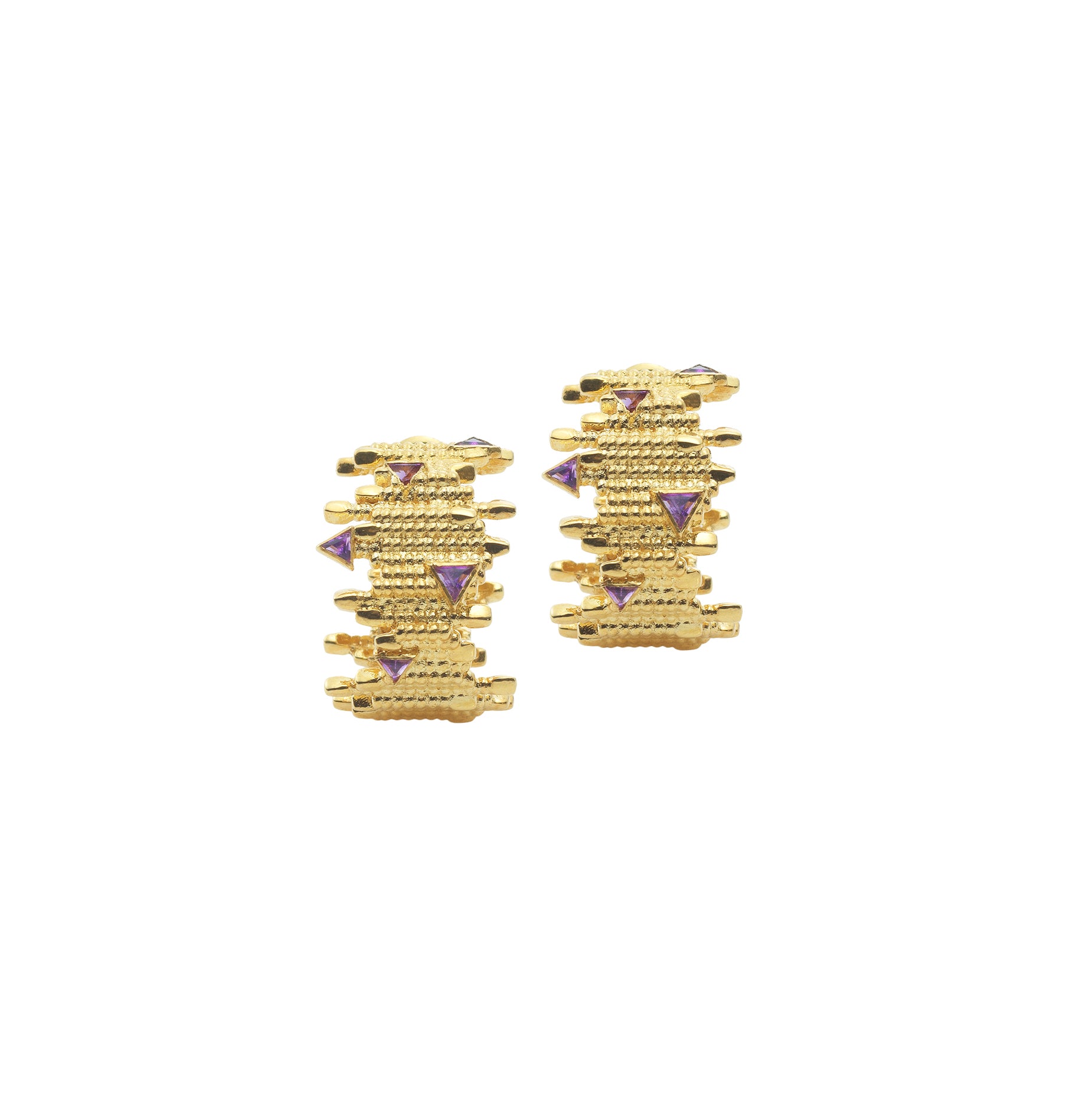 Earrings with Tourmalines - Detail