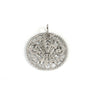White Gold Florentine Pendant