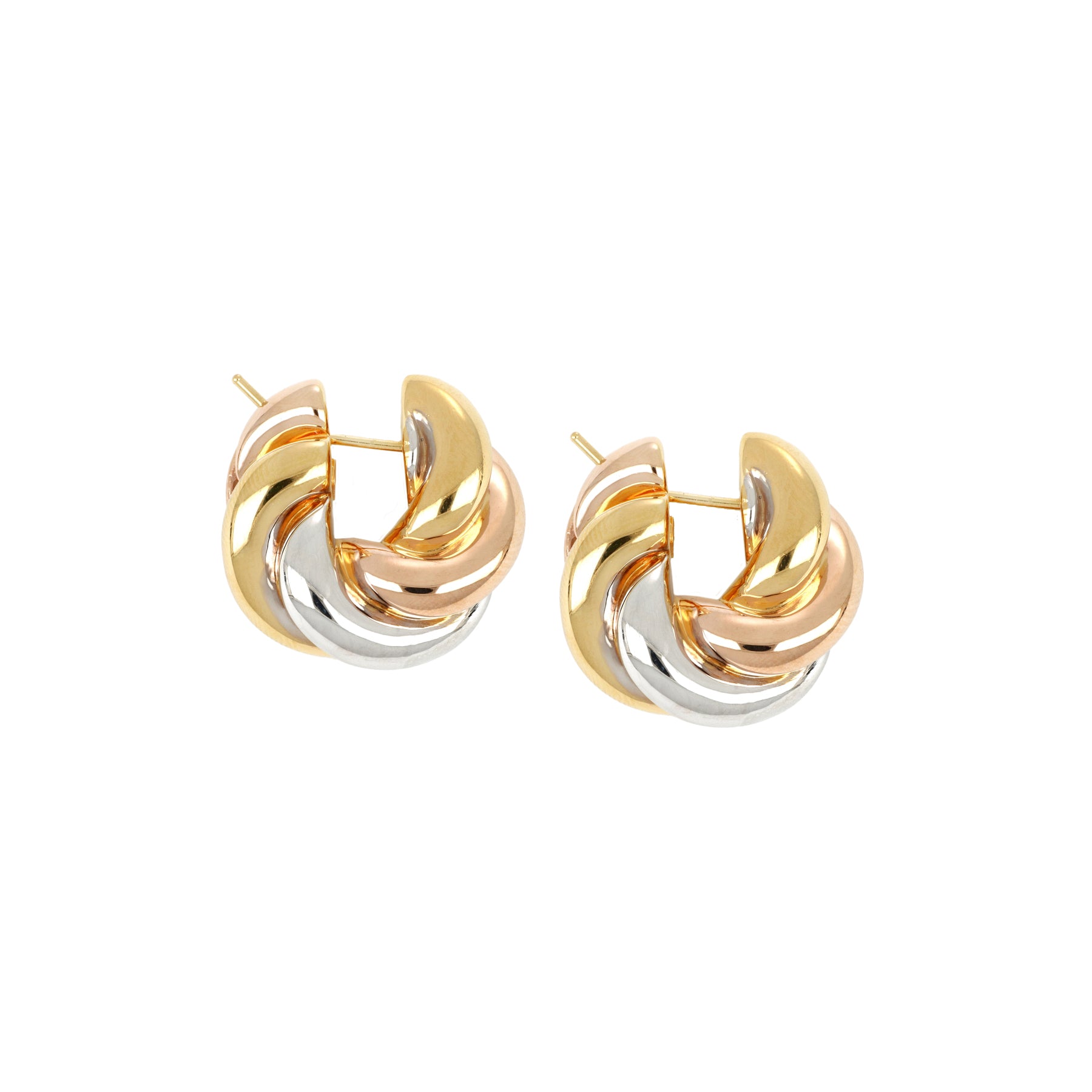 Tri-Colour Earrings