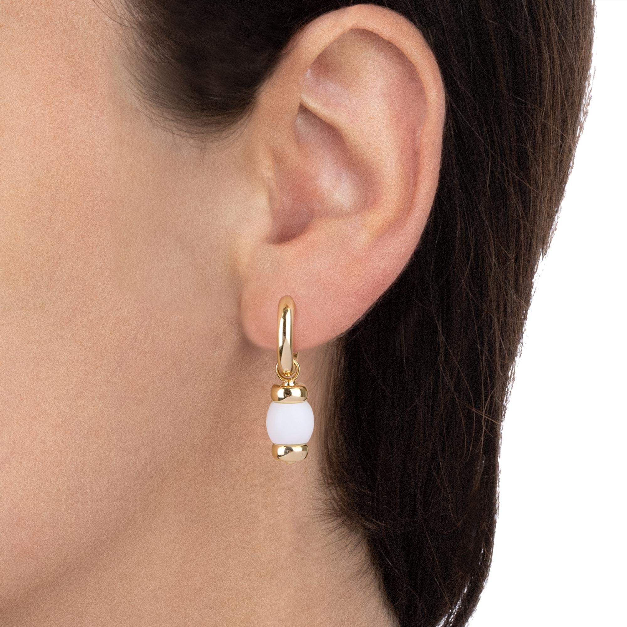 Worn - Le Carrousel Earrings Howlite