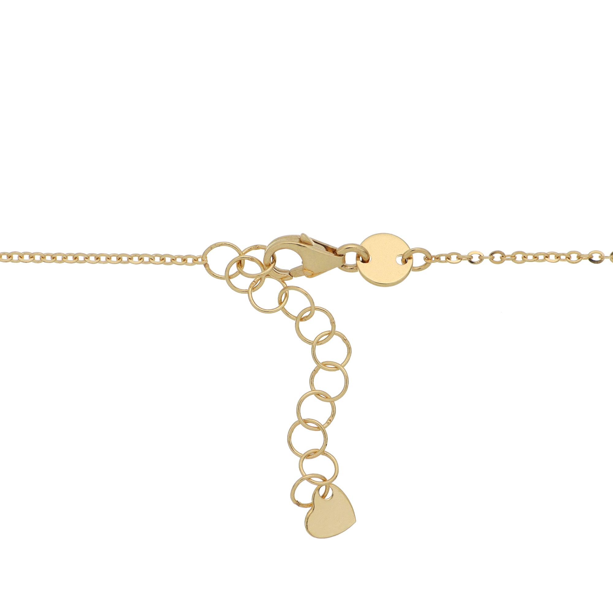 White Gold Heart Necklace Clasp
