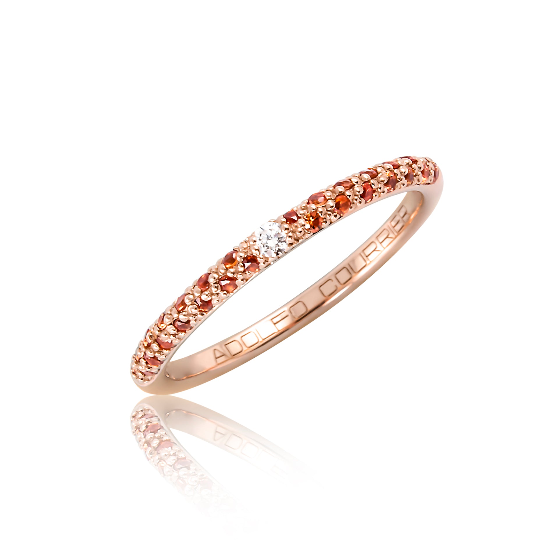 Anello Pop Mini Zaffiro Arancio