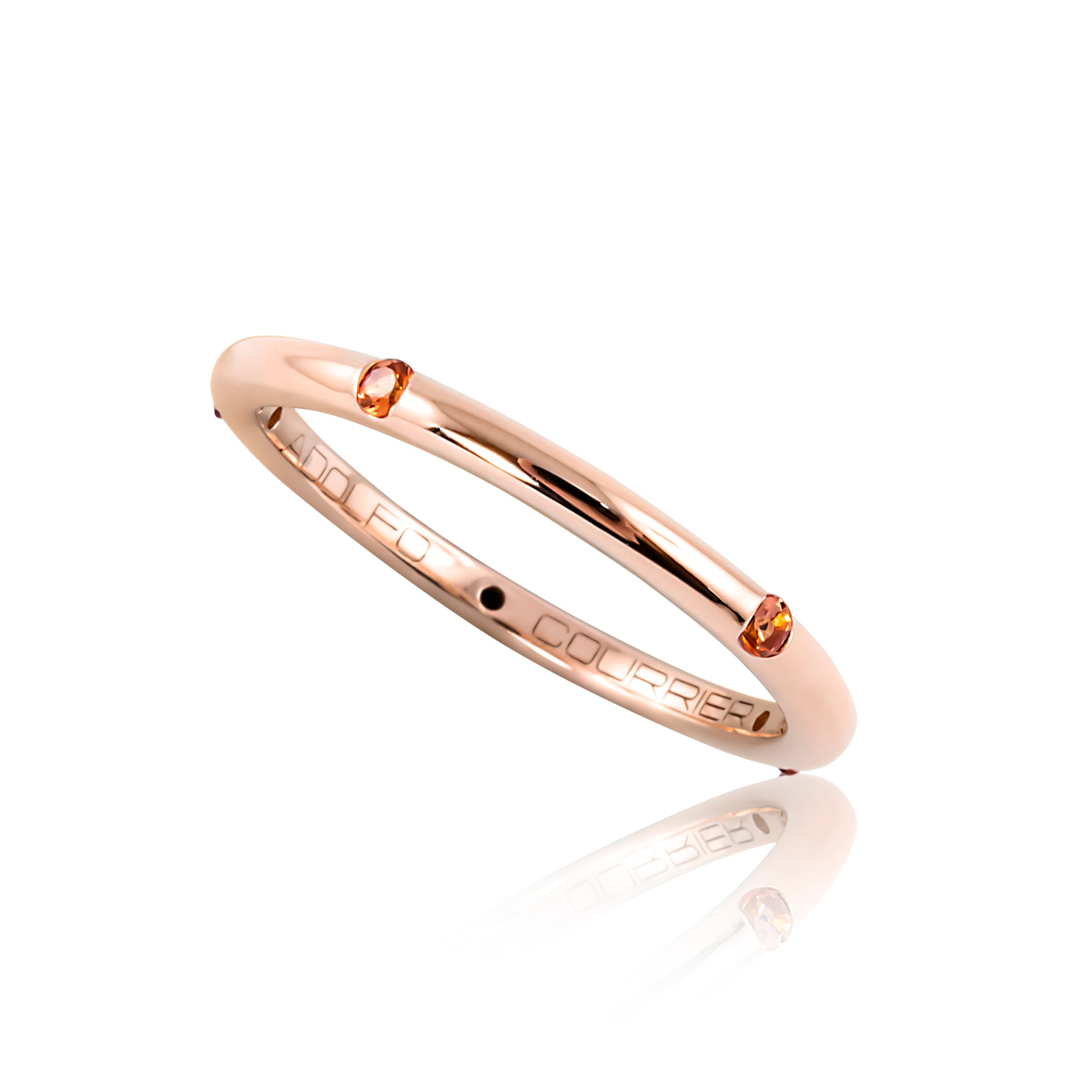 Anello Pop Mini 2 Zaffiri Arancio