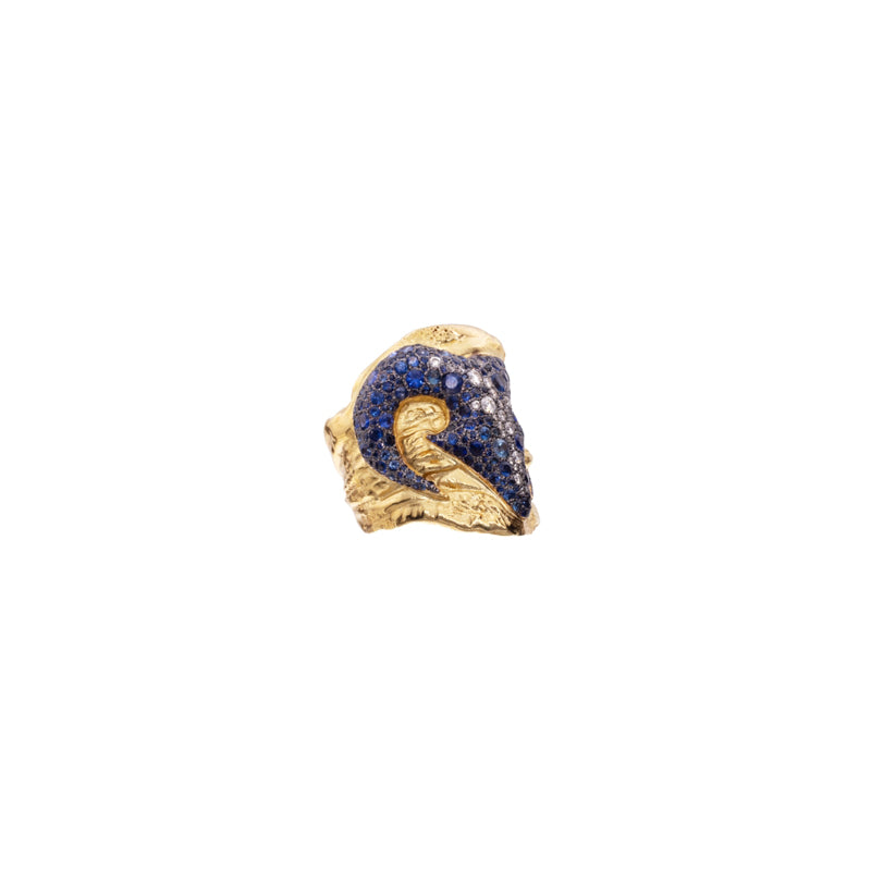 Tha Maul Ring with Sapphires - side detail