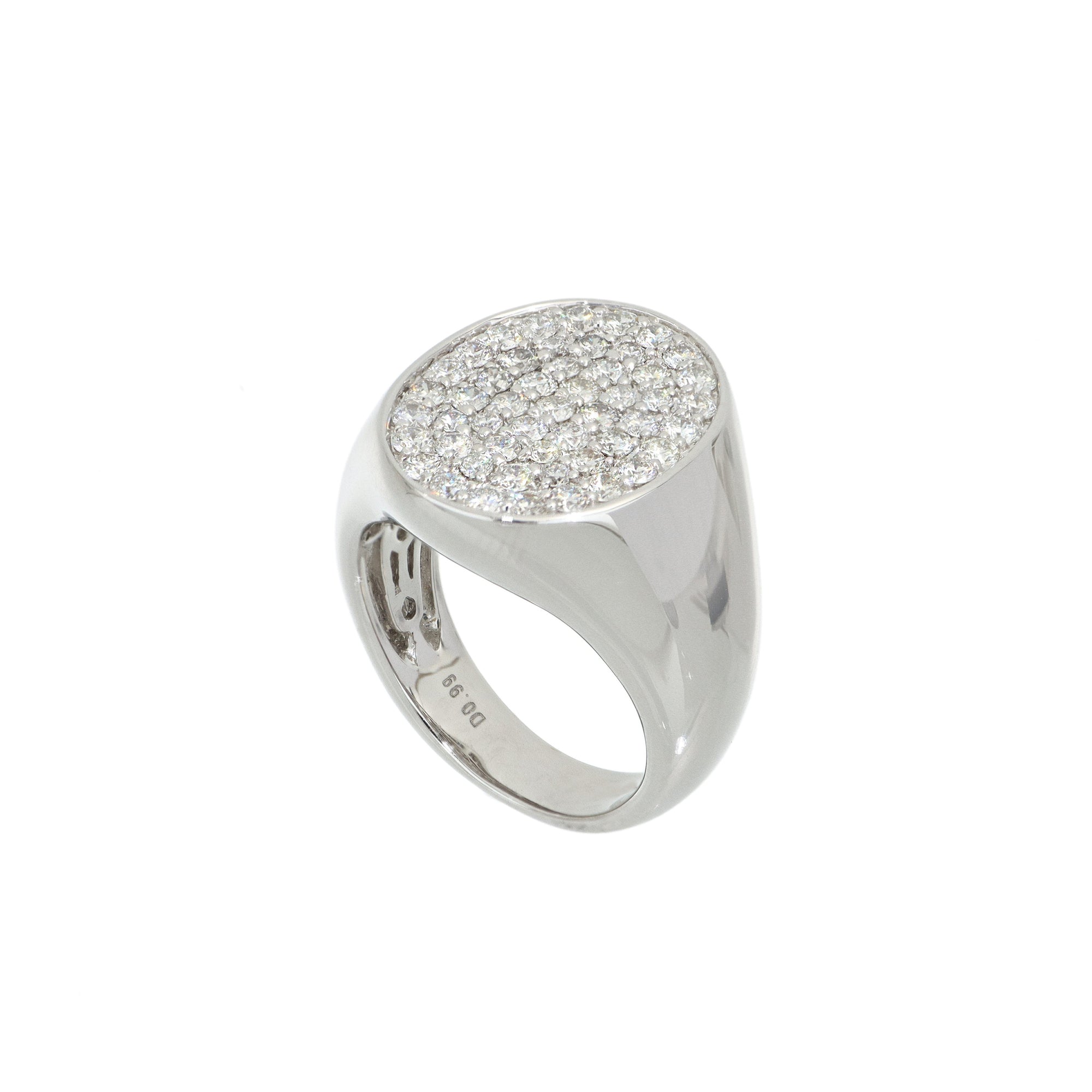 White Gold Ring with Diamonds