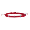 Concordia Red Bracelet Three Gold Charms