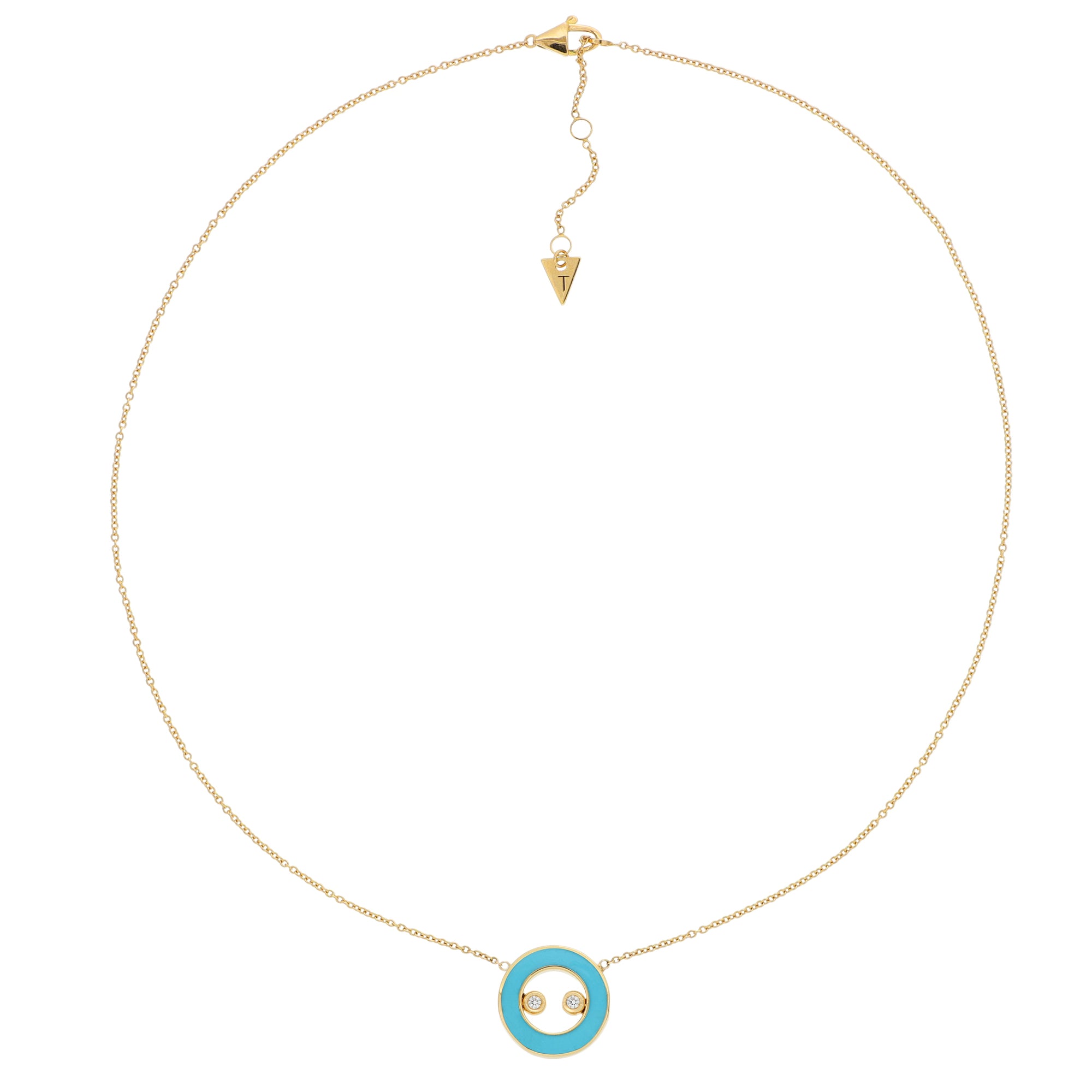 Collana Essenza Turchese E Diamanti