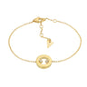 Essenza Bracelet Polished Gold And Diamonds