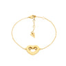 Armonia Bracelet Polished Gold And Diamonds