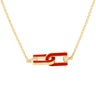 Detail Legami Necklace Red Enamel