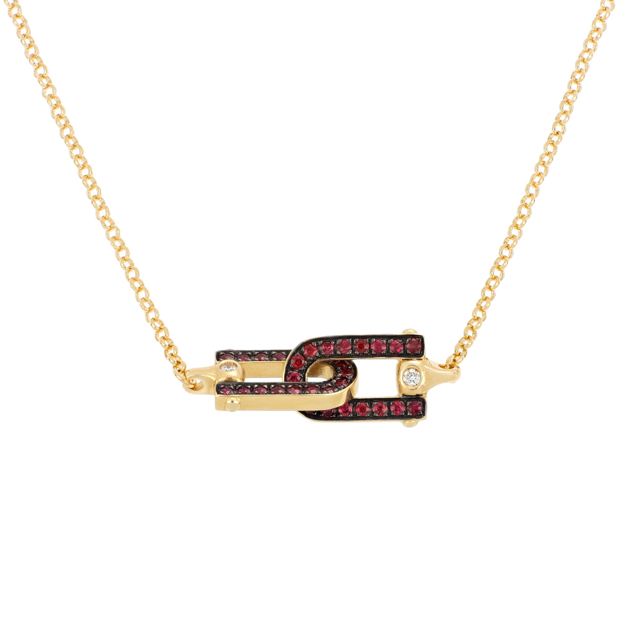 Legami Necklace Rubies and Diamonds - Detail