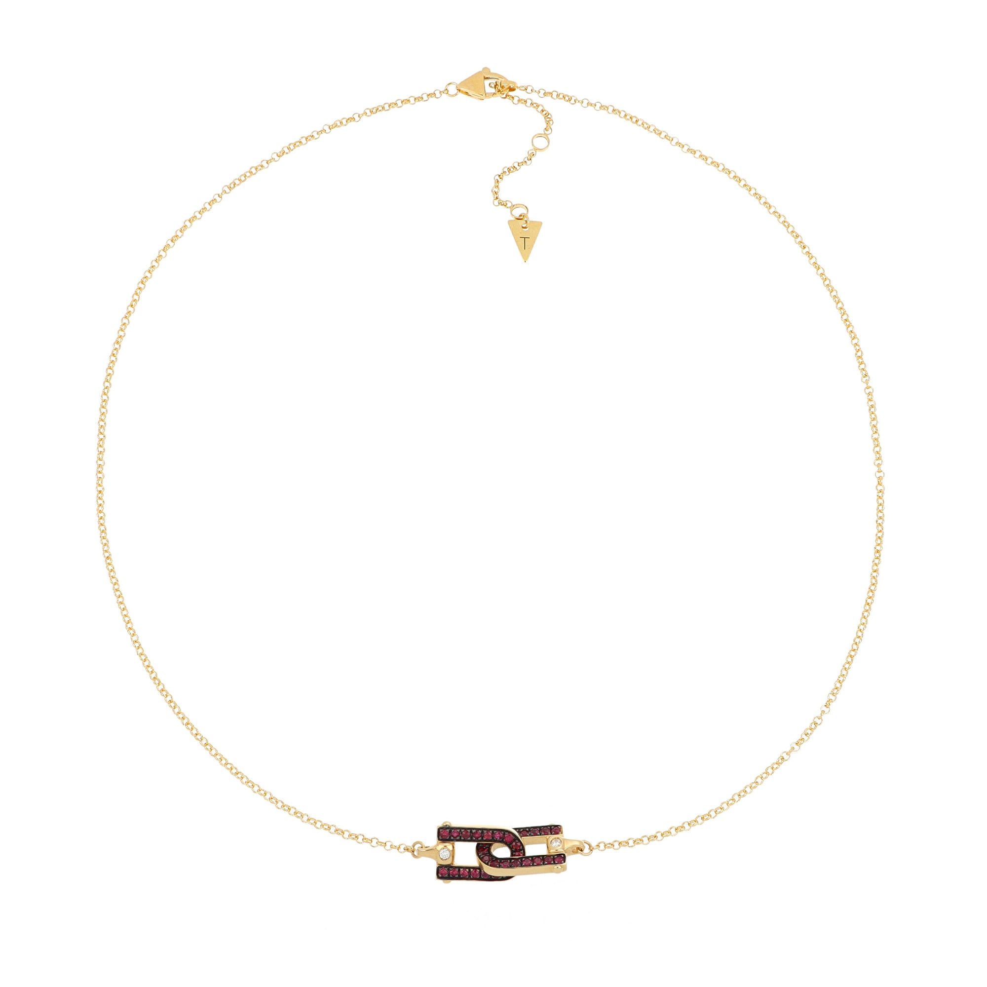 Legami Necklace Rubies and Diamonds