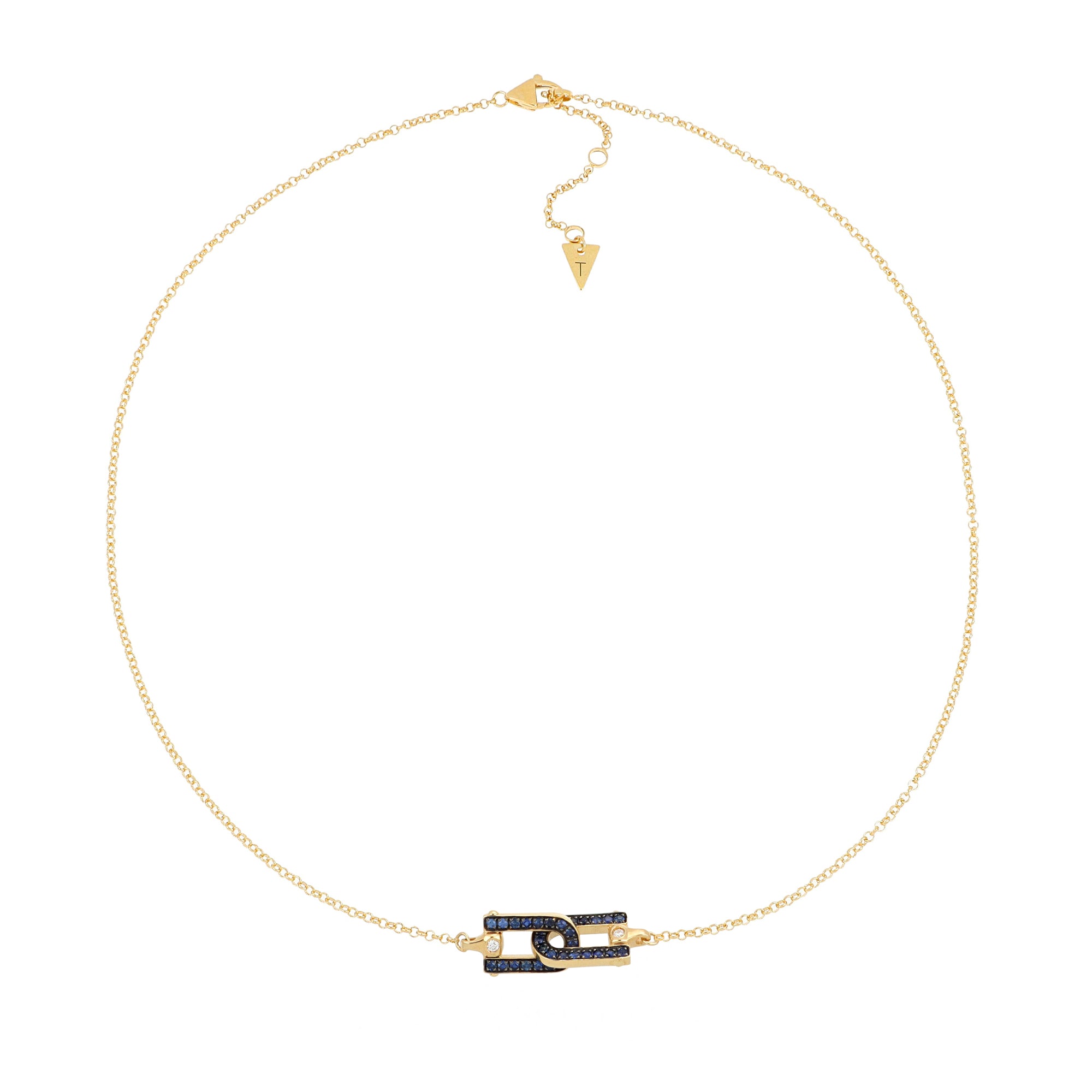 Legami Necklace Sapphires and Diamonds
