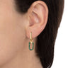 Worn Legami Earrings Emeralds and Diamonds