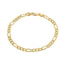Yellow Gold Figaro Link Bracelet