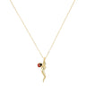Horn Charm and Ladybug Necklace