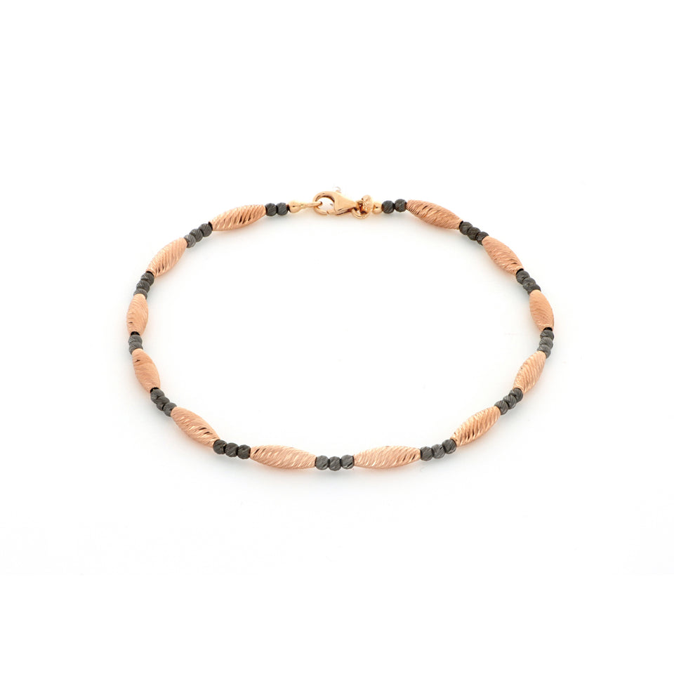 Video Rose And Black Gold Bracelet
