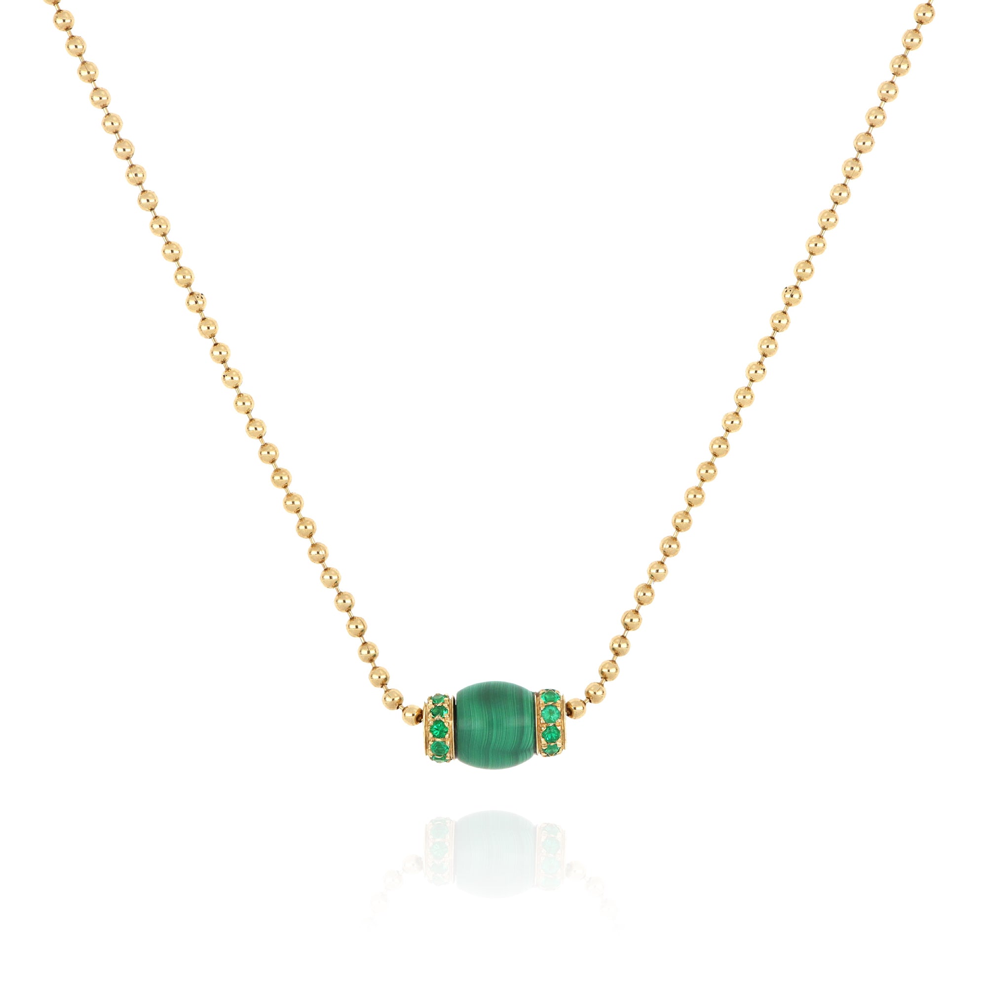 Video - Le Carrousel Necklace Malachite and Emeralds