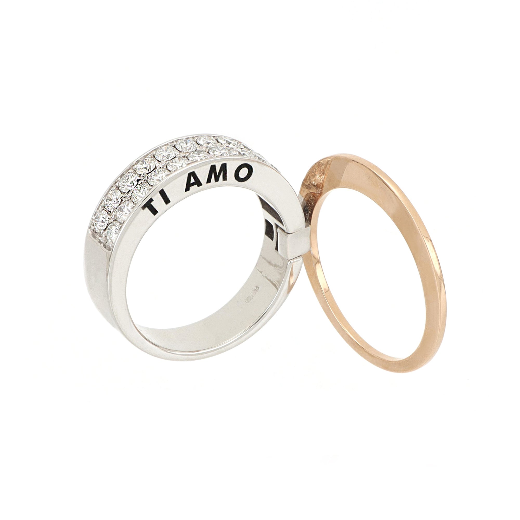Video Secret Ring With Diamonds Pavé