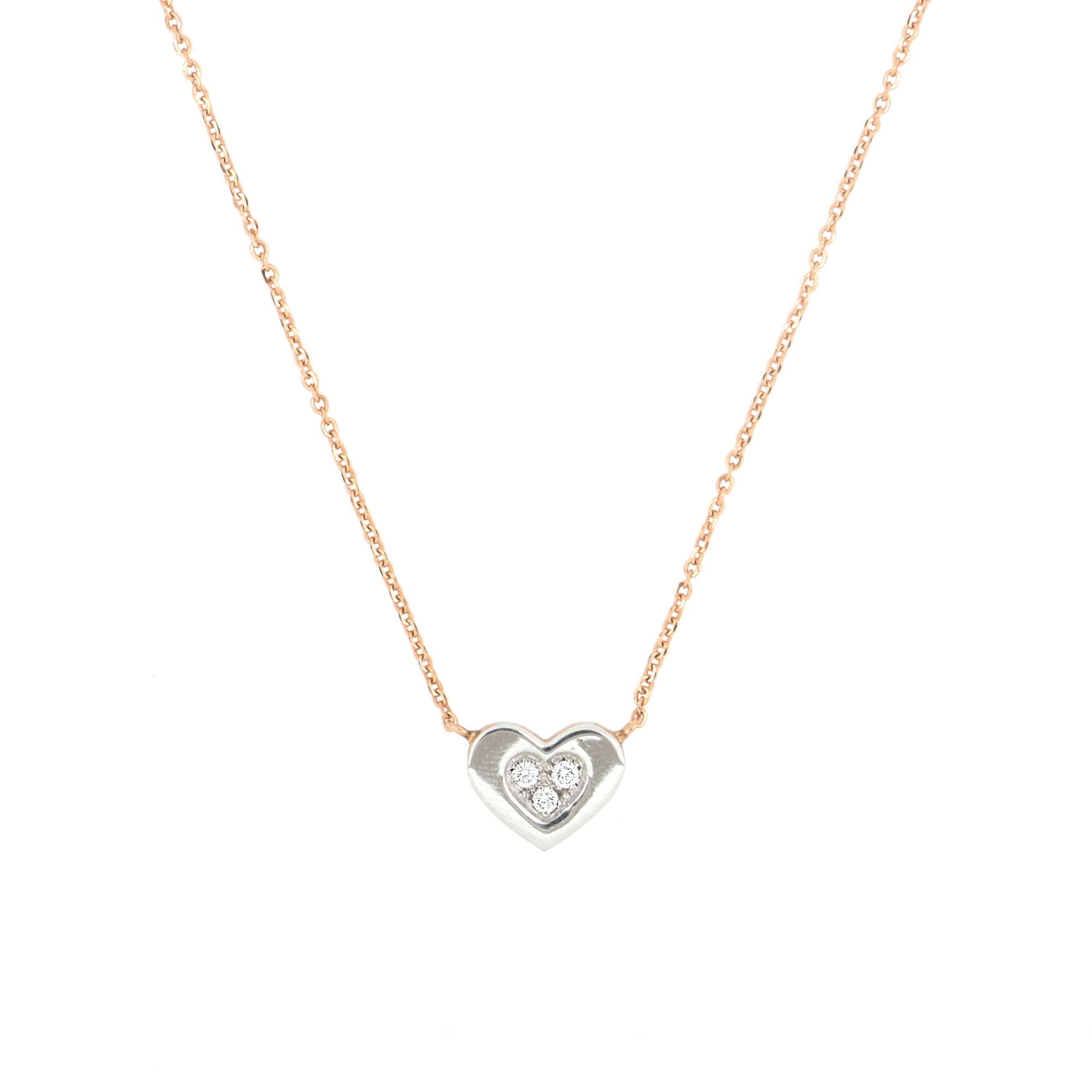 Video Secret Necklace With Heart of Diamonds