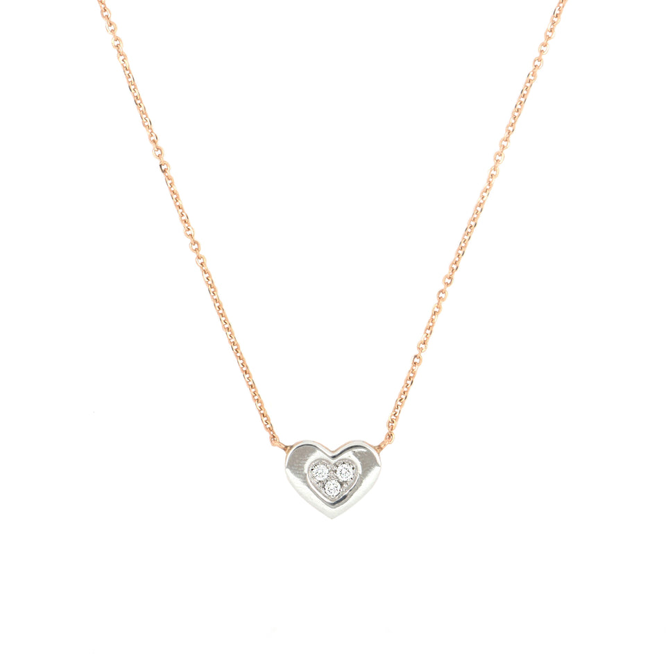 Video Secret Necklace With Heart of Diamonds