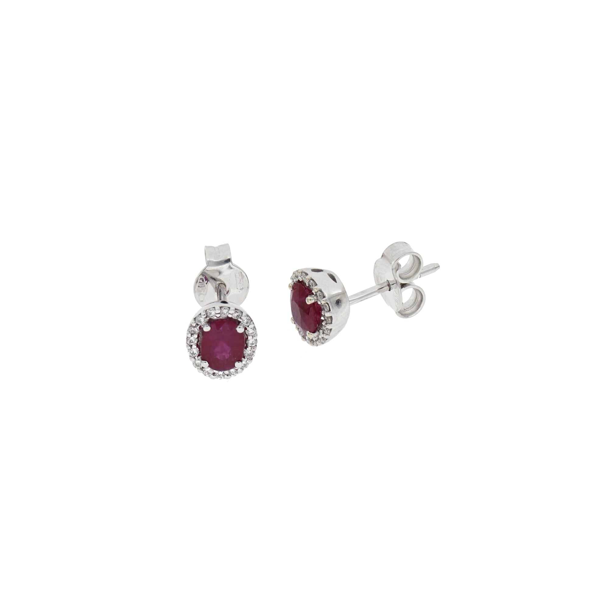 Video Earrings With Diamonds And Rubies
