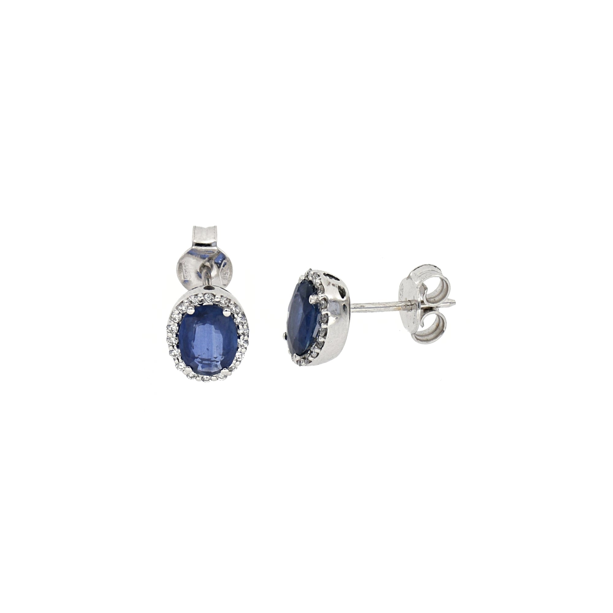 Video Earrings with Diamonds And Sapphires (0.99)