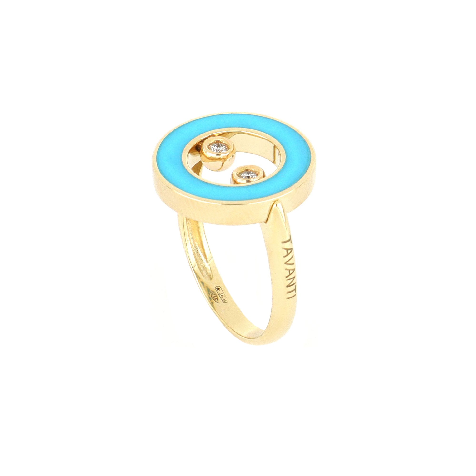Video Essenza Ring Turquoise And Diamonds