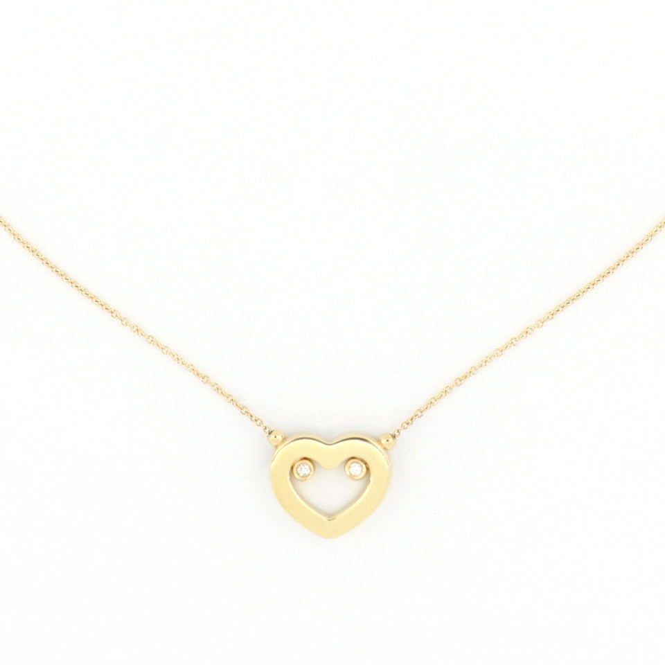 Video Armonia Necklace Polished Gold And Diamonds