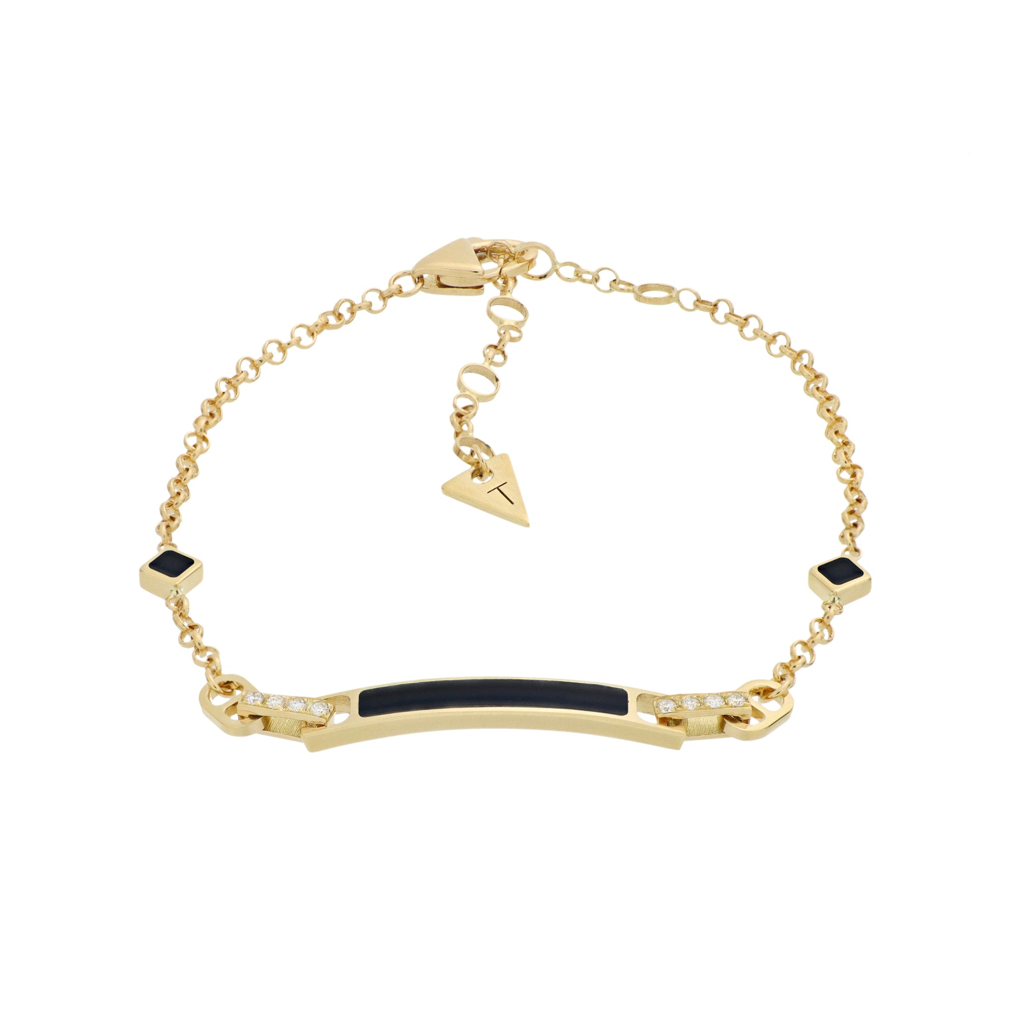 Video Unica Bracelet Onyx and Diamonds