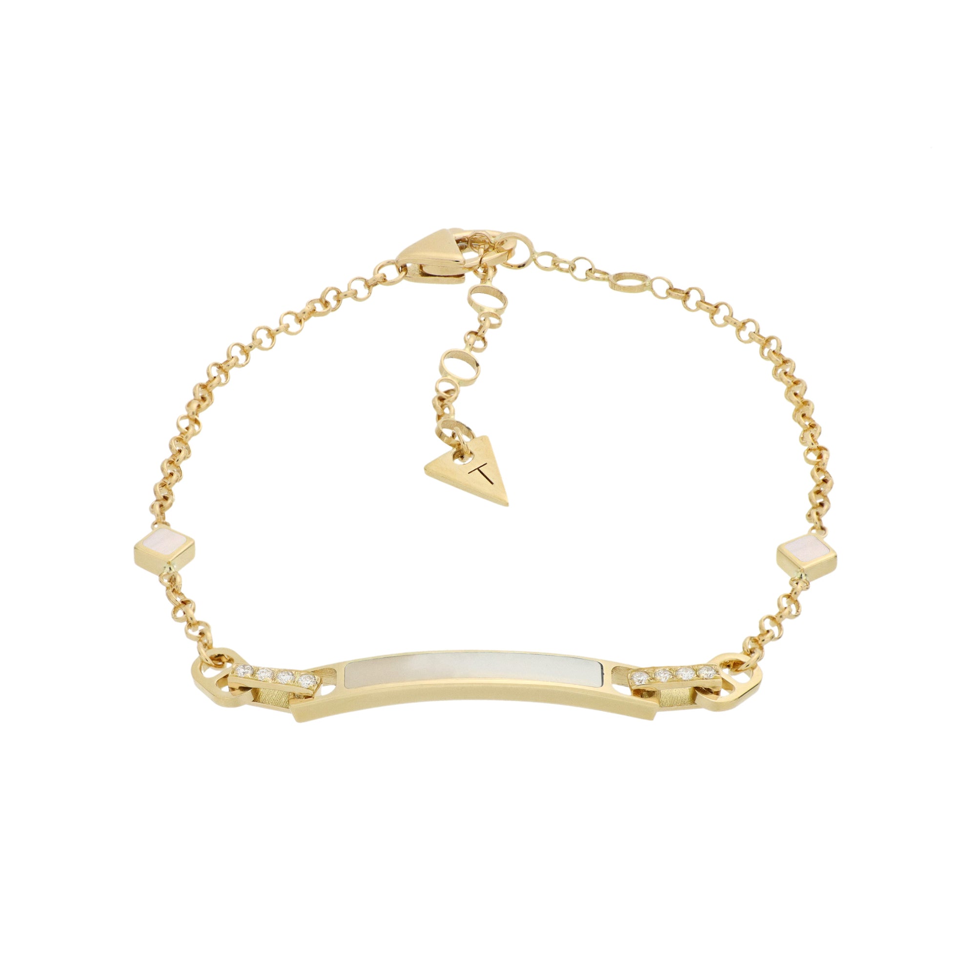 Video Unica Bracelet Mother of Pearl and Diamonds
