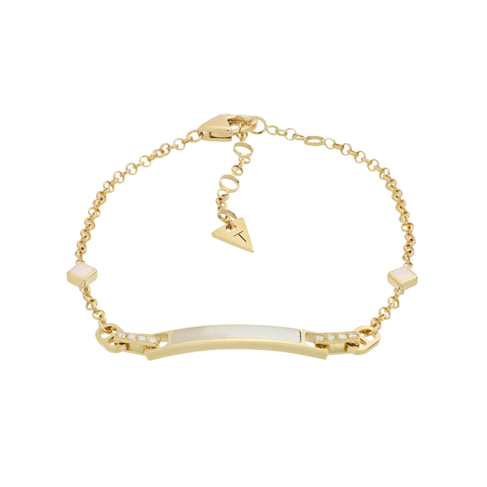Video Unica Bracelet Mother of Pearl and Diamonds