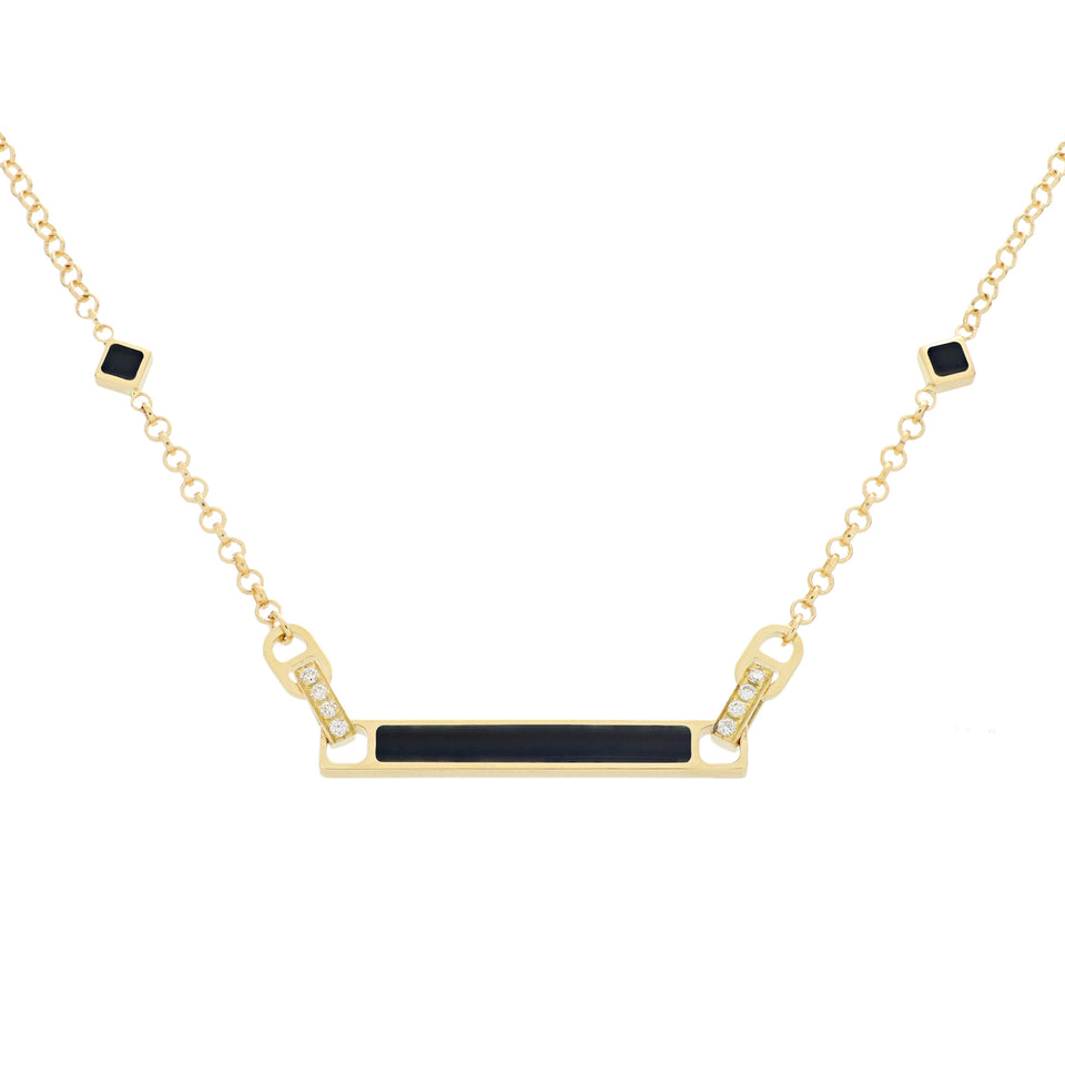 Video Unica Necklace Onyx and Diamonds