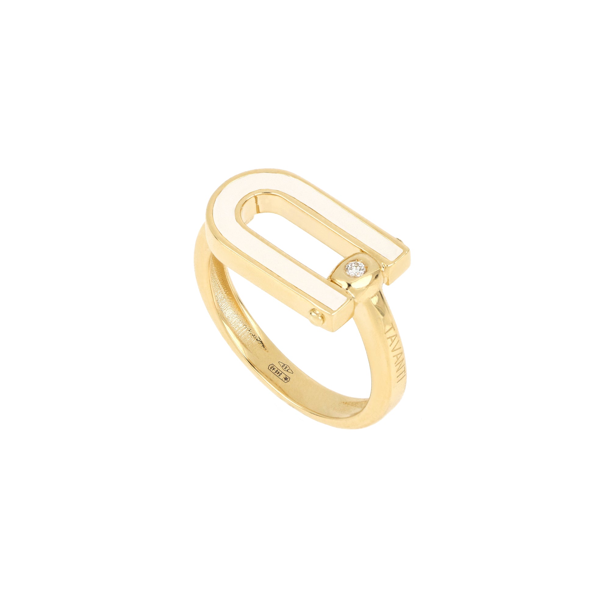 Video Legami Ring White Enamel