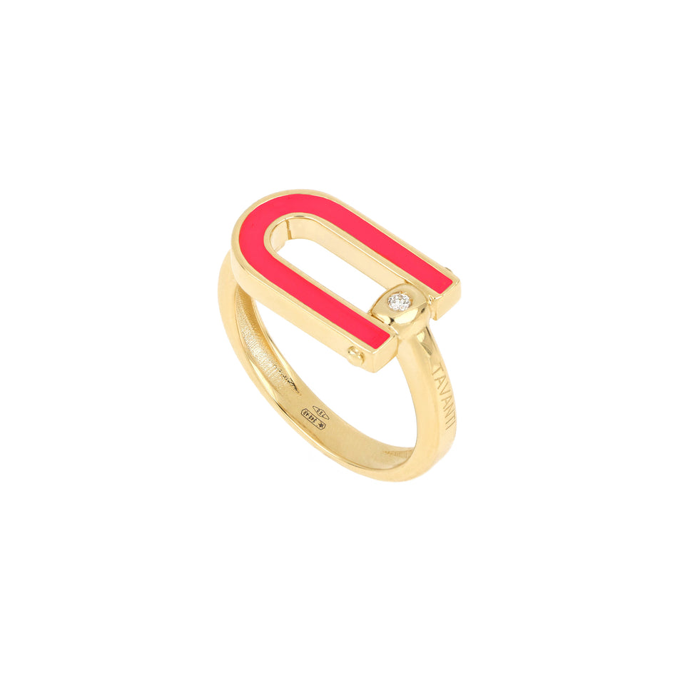 Video Legami Ring Pink Enamel